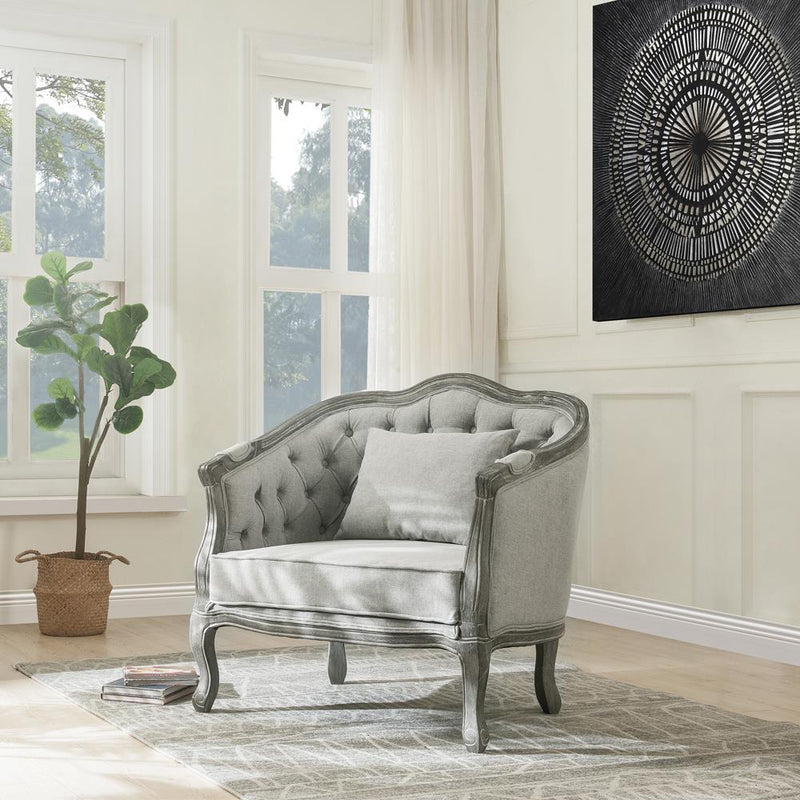 Acme Furniture Samael Stationary Fabric Chair LV01163 IMAGE 1