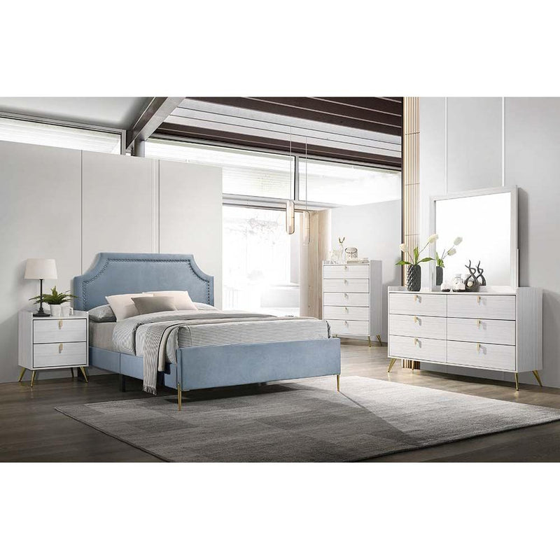 Acme Furniture Milla Queen Upholstered Platform Bed BD01181Q IMAGE 4