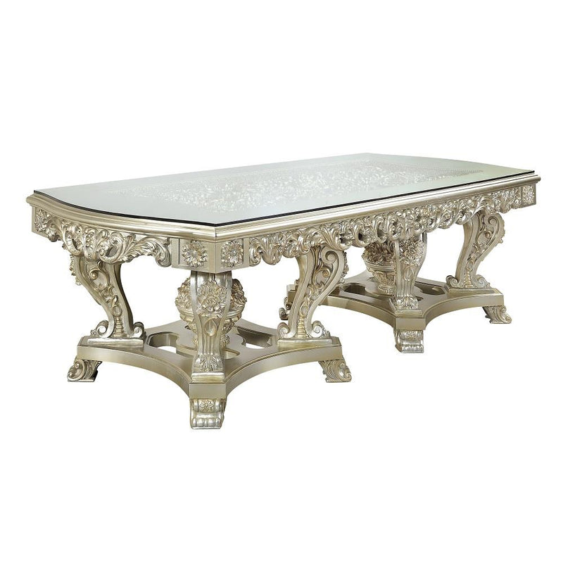 Acme Furniture Sorina Dining Table with Pedestal Base DN01208 IMAGE 2