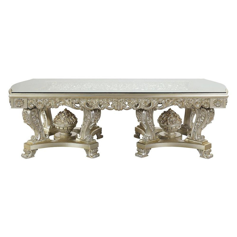 Acme Furniture Sorina Dining Table with Pedestal Base DN01208 IMAGE 3