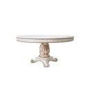 Acme Furniture Round Vendom Dining Table with Pedestal Base DN01222 IMAGE 1