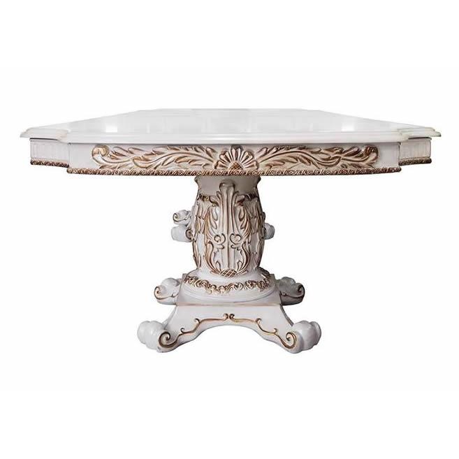 Acme Furniture Vendom Dining Table with Pedestal Base DN01346 IMAGE 3