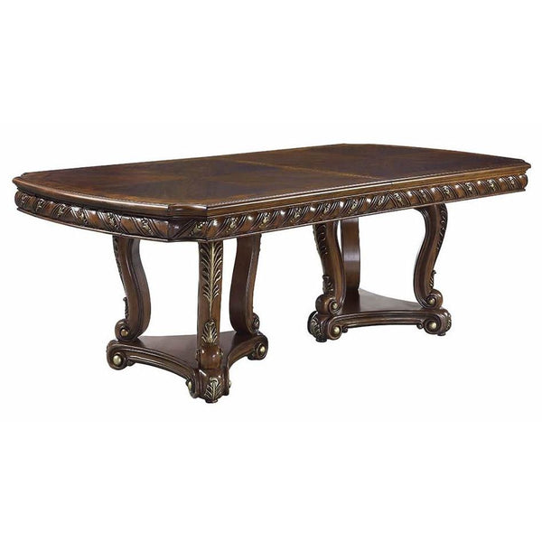 Acme Furniture Devayne Dining Table with Pedestal Base DN01362 IMAGE 1
