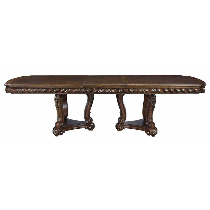 Acme Furniture Devayne Dining Table with Pedestal Base DN01362 IMAGE 2