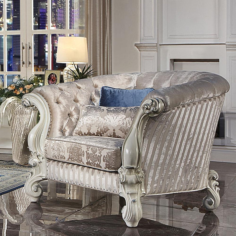 Acme Furniture Versailles Stationary Fabric Chair LV01396 IMAGE 1
