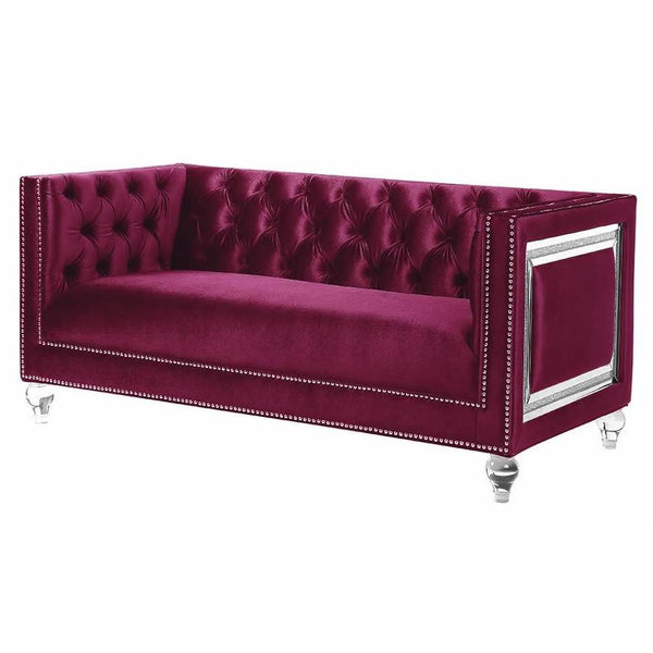 Acme Furniture Heibero Stationary Fabric Loveseat LV01401 IMAGE 1