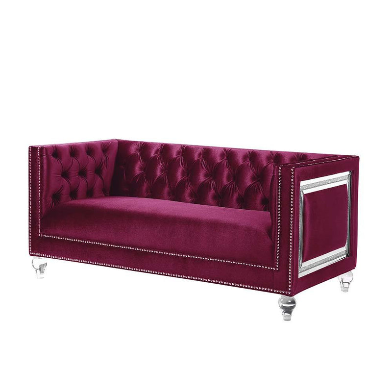 Acme Furniture Heibero Stationary Fabric Loveseat LV01401 IMAGE 1