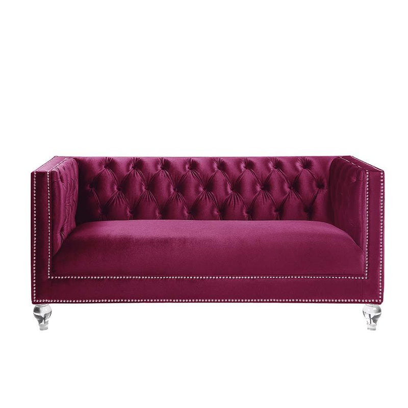 Acme Furniture Heibero Stationary Fabric Loveseat LV01401 IMAGE 2