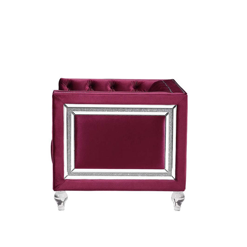 Acme Furniture Heibero Stationary Fabric Loveseat LV01401 IMAGE 3