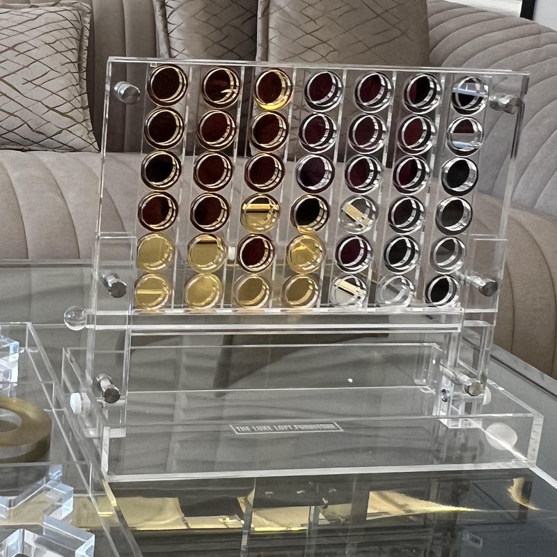 Luxe Loft Home Decor Miscellaneous 4 in a Row - Clear IMAGE 1