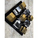 Luxe Loft Home Decor Miscellaneous Tic Tac Toe - Black/Gold/Clear IMAGE 2