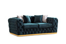 Stella Green Velvet Sofa & Loveseat