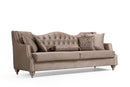 Zeus Beige Velvet Sofa & Loveseat