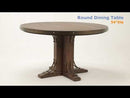 Acme Furniture Round Raphaela Counter Height Dining Table with Pedestal Base DN00985 EXTERNAL_VIDEO 1