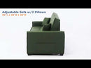 Acme Furniture Octavio Stationary Fabric Sofa LV00824 EXTERNAL_VIDEO 1